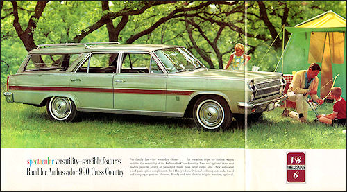 Details about   1965 Rambler American 550 2-Door Sedan Automobile Advertising Postcard 